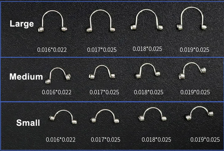 

Dental Orthodontic Torquing Torque Rectangular Spring Single Anterior Door Shape 10 Pieces