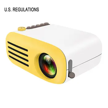 

YG200 Yellow & White Portable LCD Projector 320x240 MAX 1080P With HDMI USB AV SD Input For Private Theater /Children Education