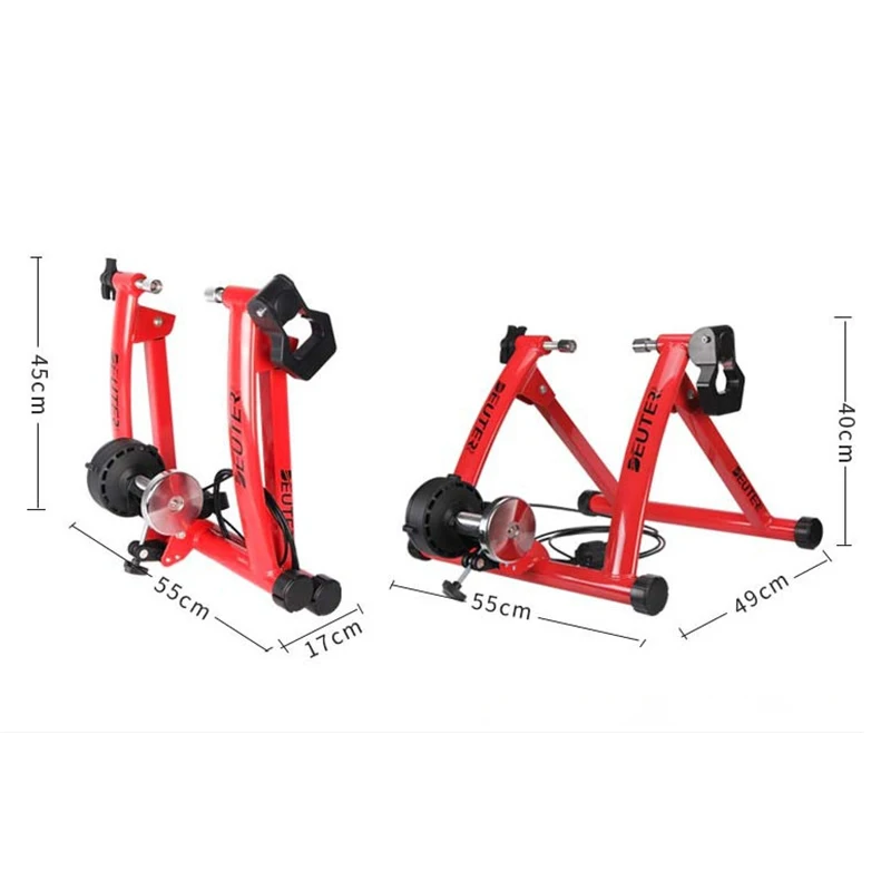 Велосипедный тренировочный тренажер 6 скоростей магнитное сопротивление