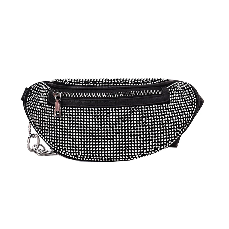 2021 новые женские поясные сумки бриллиантами женская сумка Fanny Pack моды нагрудная