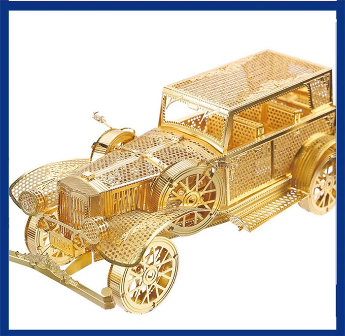 3D металлическая головоломка игрушка ручной сборки автомобилей модель головоломки ретро-автомобиль модели развивающие обучающие игрушки для детей