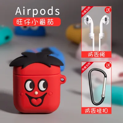 Чехол для Airpods 2, силиконовый чехол с рисунком для Apple Airpods, милый чехол для наушников 3D, чехол для наушников, рождественский подарок - Цвет: Wang Zi