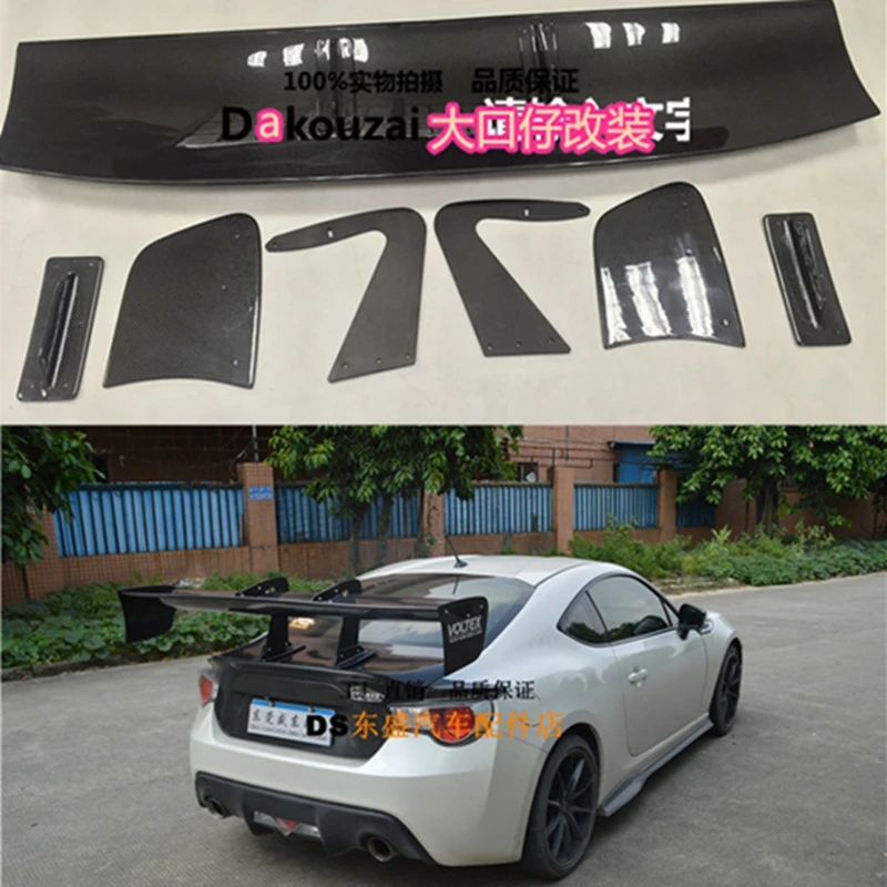 Спойлер для крыла GT из настоящего углеродного волокна Toyota Gt 86 Subaru brz V Style задний