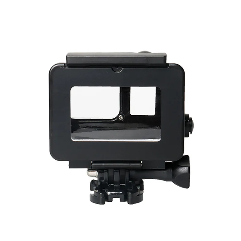 Корпус рамка задней панели для GoPro Hero()/6/5 Hero защитной оболочки с быстрой тянуть подвижный резьбой раструбного соединения для винт