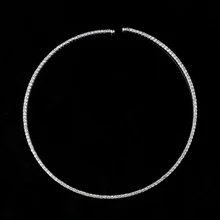 Элегантное ожерелье-чокер, хрустальные стразы, посеребренное ожерелье, женское Ювелирное колье из искусственного жемчуга, роскошное ожерелье