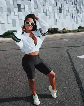 

Women Stretch Biker Bike Short Legging Workout Spandex Leggings Active Sports Cycling Leggings Knee Length Skinny Slim S M L XL