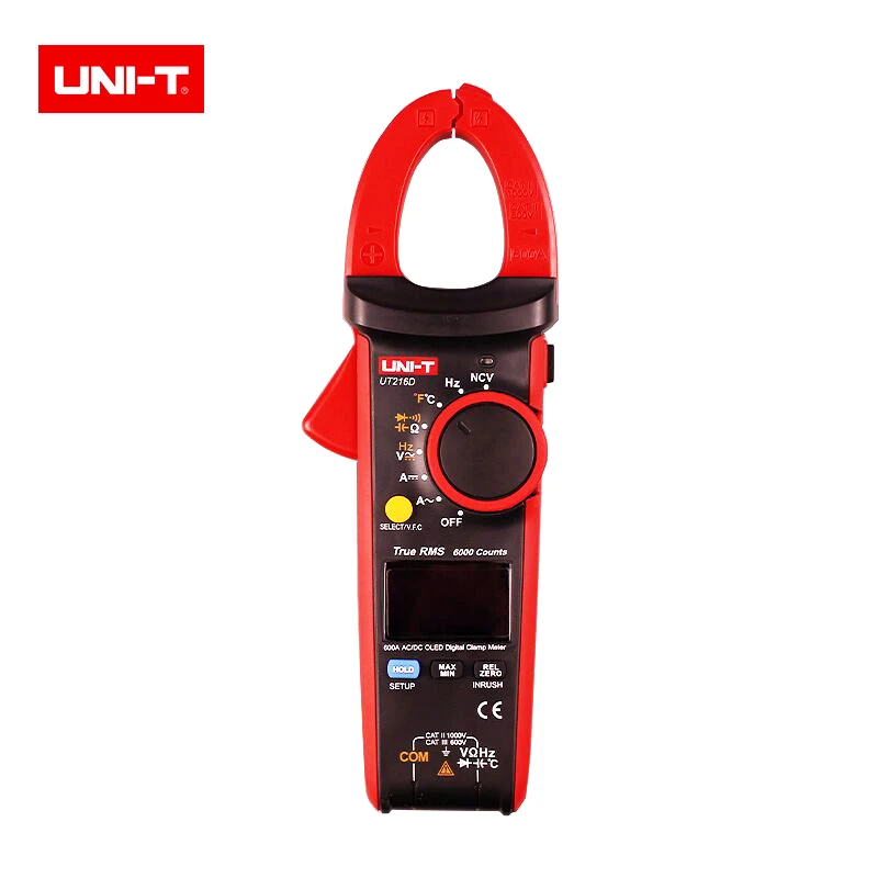 Цифровой измеритель зажим UNI T True RMS UT216D 600A Измеритель постоянного/переменного