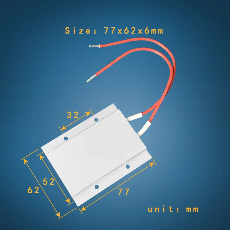 AC DC 12V 150W постоянная температура керамические алюминиевый нагревательный элемент PTC нагреватель с оболочкой