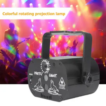 

LED Laser Projector Light 60 Patroon Disco Stage Light USB Rechargeable Club DJ Disco Stage Light