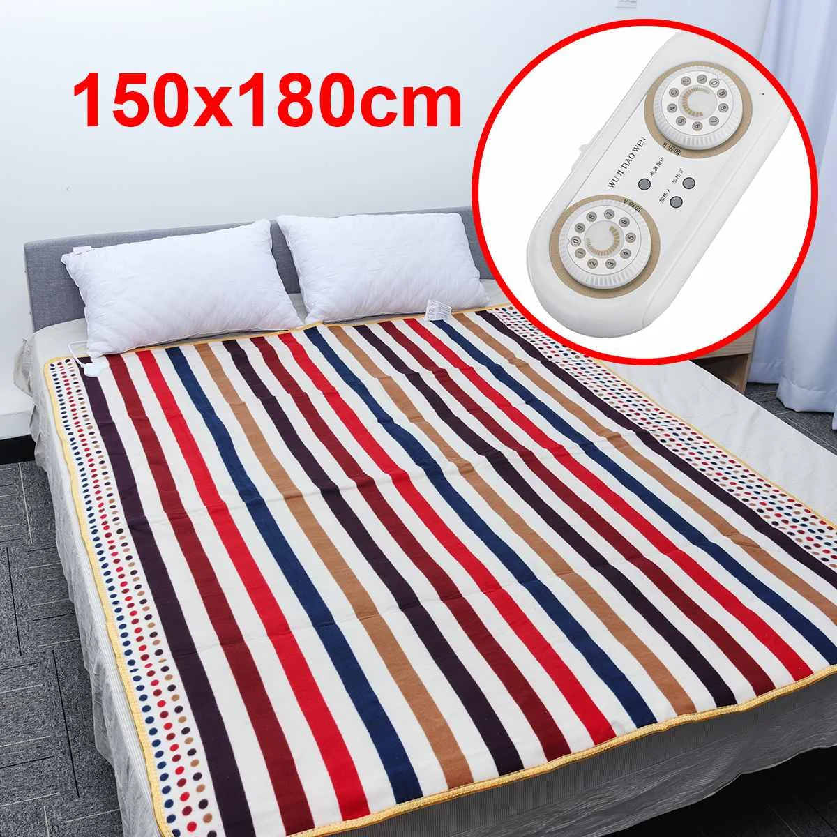 3/2/1 person 220V Bed Electric Heated Blanket Heating Mat Winter Warmer Thermostat Carpet Single Double Bedroom Carpets Mat