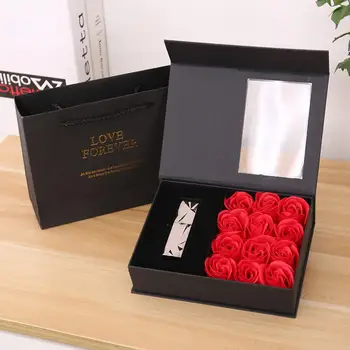 

Rose Soap Scented Rose Flower Petal Bath Body Soap Wedding Party Gift Case Best Decoration Case Festival Box