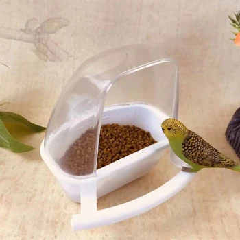Bird Cage Feeder Parrot Birds Water Hanging Bowl