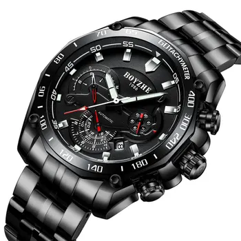 

316 Steel Automatic Mechanical Watch Men's Business Watch 30M Waterproof Multi-function Clock Luminous Pointer Male Relogio Man