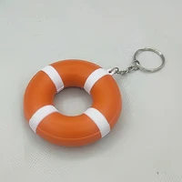 PU Lifebuoy Keychain Swimsuit Key chain Holiday Birthday advertisement Part gift keyring 1