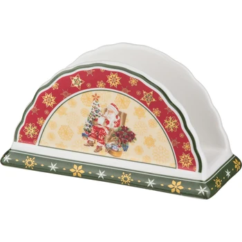 

Napkin holder Christmas Collection 14 * 7 cm. Height = 7.5 cm.