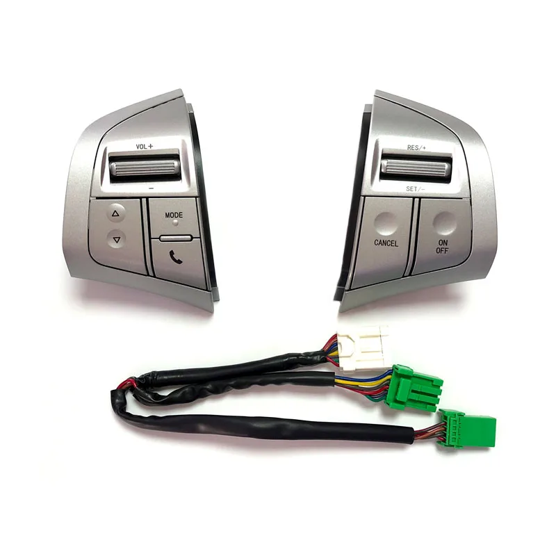 Круиз контроль переключатель аудио Bluetooth Автомобильный плеер кнопка для Isuzu D-Max DMAX MUX для Chevrolet Trailblazer LT Аксессуары - Цвет: Silver