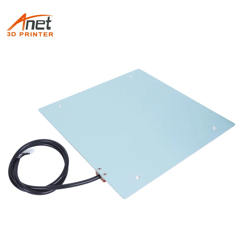 Anet Aluminum MK3 300*300*3mm 12V Hot bed Heatbed Table Printing Platform For 3D Printer ET5 wholesale support | Компьютеры и офис