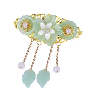 

1Pc Glaze Flower Hairpin Ponytail Headdress Anagallis Hairpin for Gift