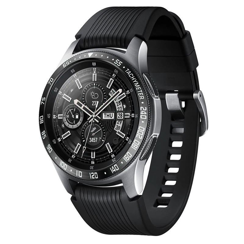 Стальные кольца Frontier аксессуар для samsung Galaxy Watch 46 мм ТПУ Циферблат калибровки