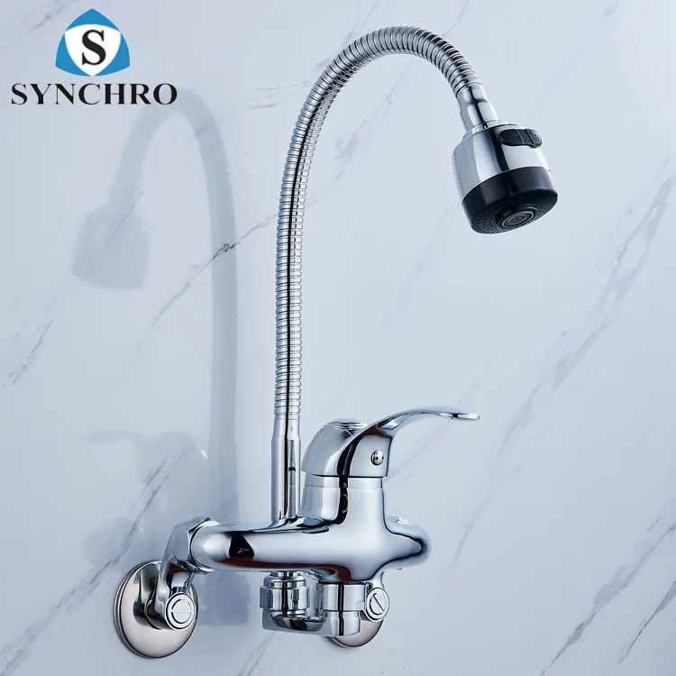 

Hanging Wall-in Kitchen Faucet Mixed Cold Kitchen Faucet Universal Tube Kitchen Faucet