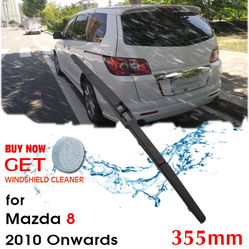 

Car Wiper blade Rear Back Window Windscreen Windshield Wipers For Mazda 8 Hatchback 355mm 2010 Onwards Auto Accessories