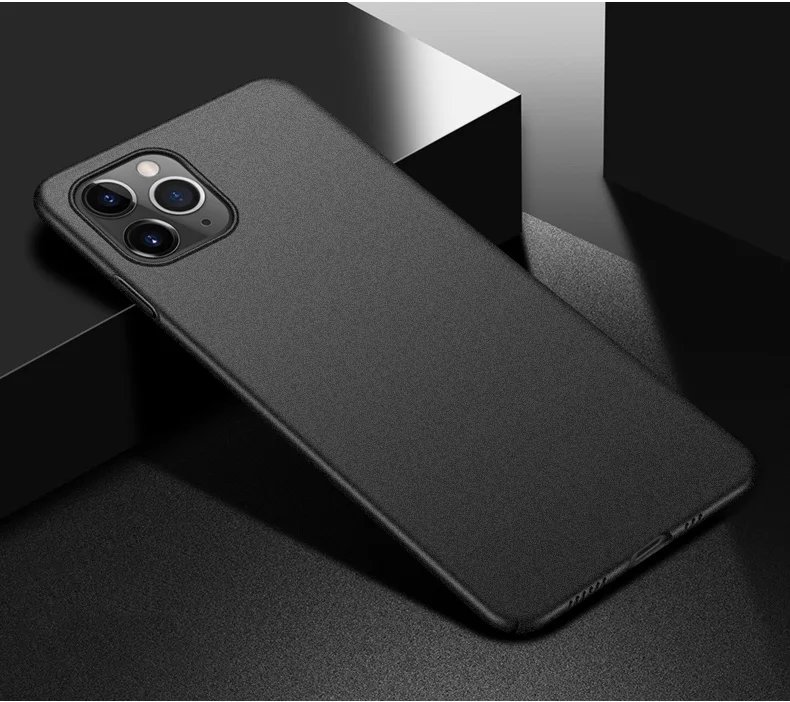 Тонкий твердый чехол накладка из песчаника для Iphone 12 11 Pro Max XS XR X 8 7 6S PLUS SE 2 Mini