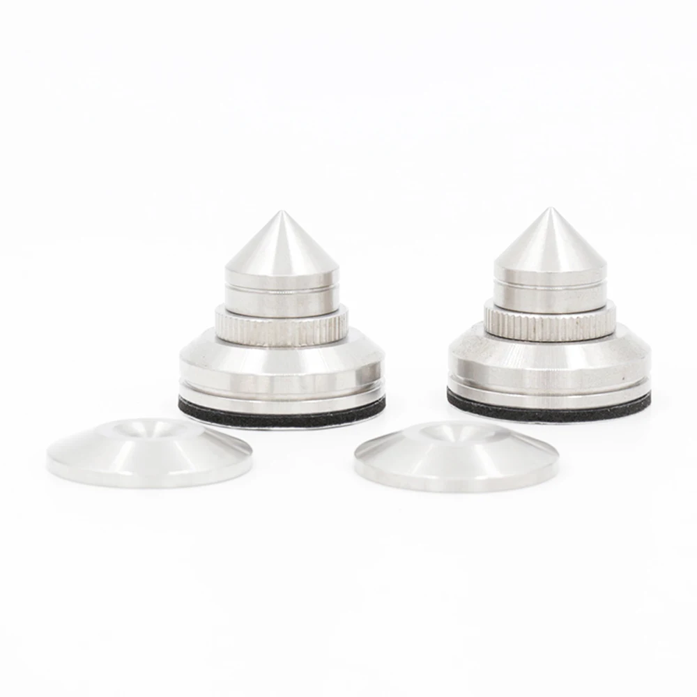 Alto-falante de Aço Alta Fidelidade Inoxidável Pico Isolamento Pés Cone Almofada 4x28mm Amp - Image 3