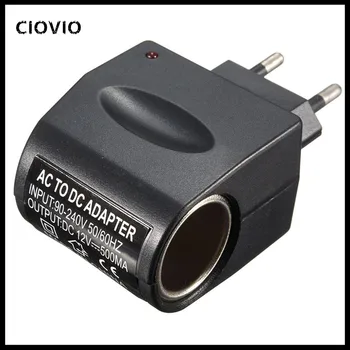

2PCS New 220V AC to 12V DC EU US Car Cigarette Lighter Socket Power Adapter Wall Plug Converter For Car Electronic Devices