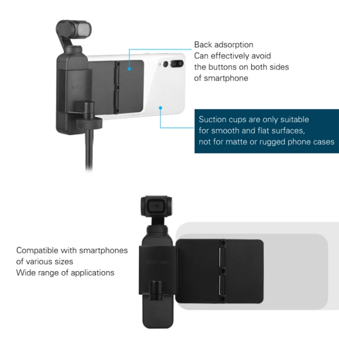 Складной смартфон присоска удлиненная подпорка стержень штатив Комплект для DJI OSMO Карманный OD889