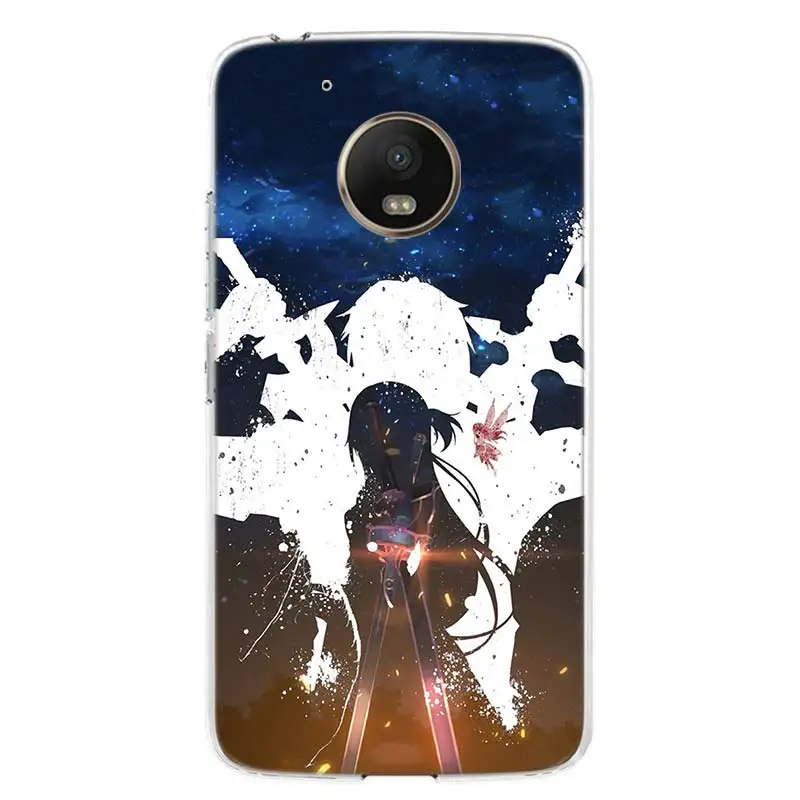 TW214-7 Sword Art Online kiito чехол для телефона для Motorola Moto G7 G6 G5S G5 E4 Plus G4 E5 Play power EU Подарочный чехол с рисунком - Цвет: TW214-7