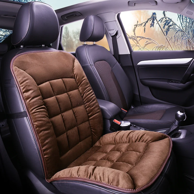 Kopen Universele Pluche Auto Seat Cover Warm Auto Voorzijde Achterzijde Rugleuning Zitkussen Pad Auto Winter Interieur Protector