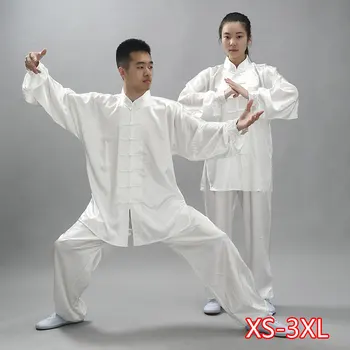 

Women Men Tai Chi Clothes Chinese Uniform Top Shirt Pants Set Practicing Exercise Spring Summer