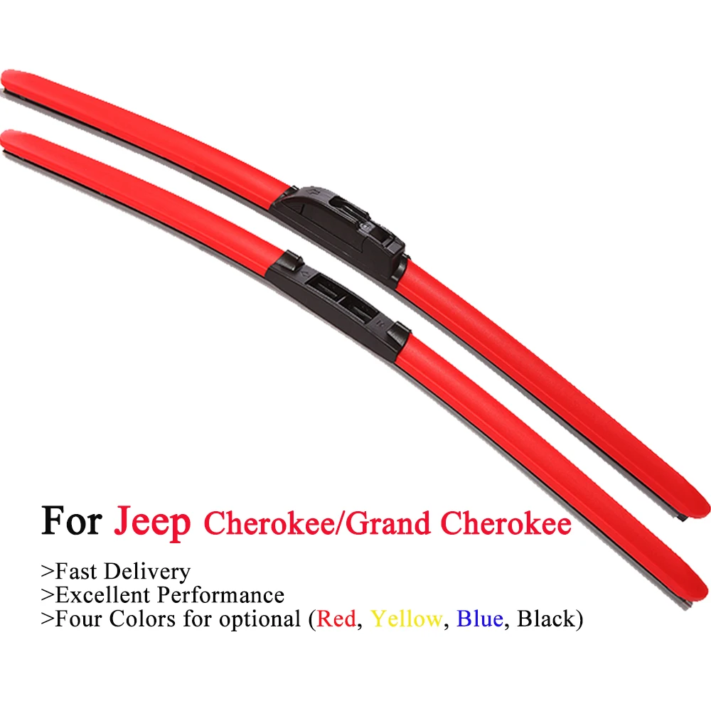 Цветные гибридные щетки стеклоочистителя HESITE для Jeep Grand Cherokee SRT8 WK1 WK2 WK3 WK WH Liberty KL KJ