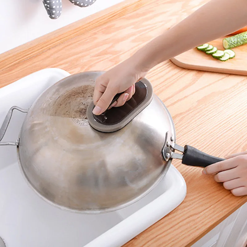 

Губка-щетка с ручкой, 8 х14 х1.2 см, 1 шт.