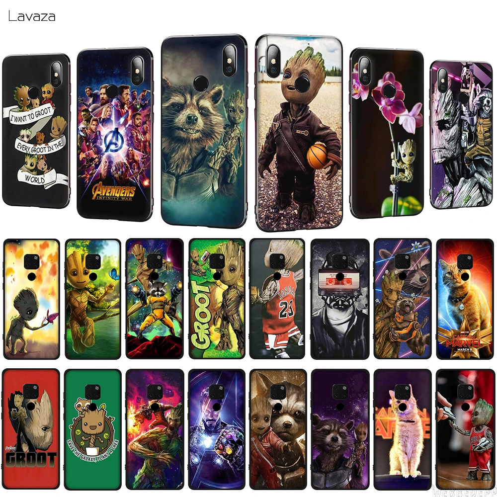 

Lavaza Groot Marvel TPU Phone Cover for Huawei Honor View 20 Pro Mate 10 20 30 Lite Pro Soft Case