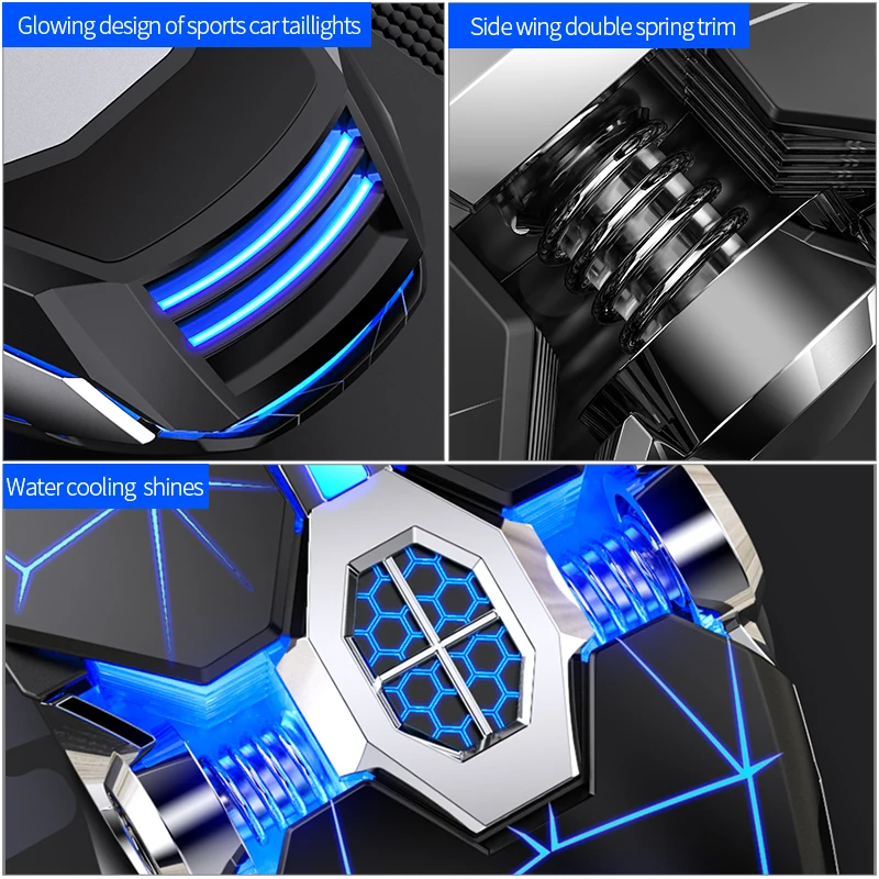 Ratón silencioso con cable USB, siete teclas, LED luminoso, para juegos, maquinaria para deportes electrónicos, Accesorios para ordenador portátil - Imagen 6