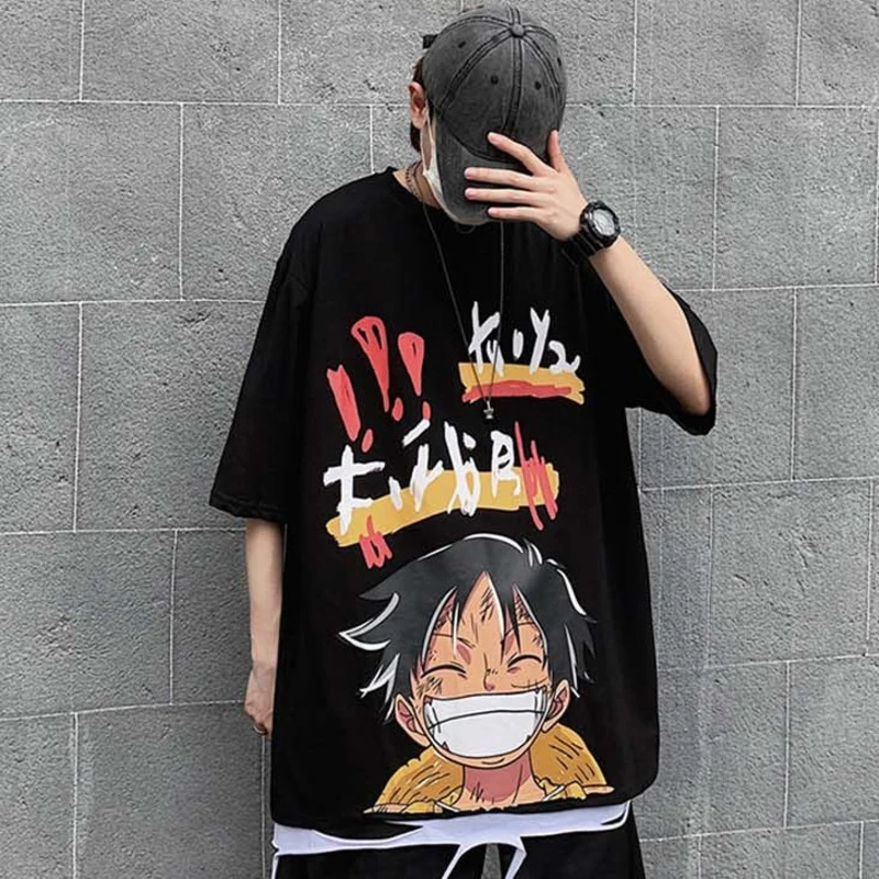 ゴシック漫画tシャツ ワンピース 大型ストリートウェア 原宿 妖精 グランジプリント Tシャツ Aliexpress