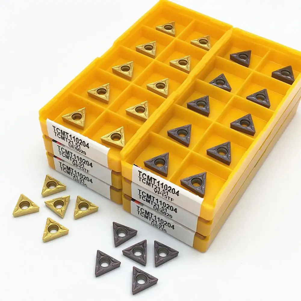 TCMT110204 VP15TF TCMT110204 UE6020 insertos de carburo herramientas de torneado insertos de torneado TCMT 110204 piezas y herramientas CNC herramientas de torno