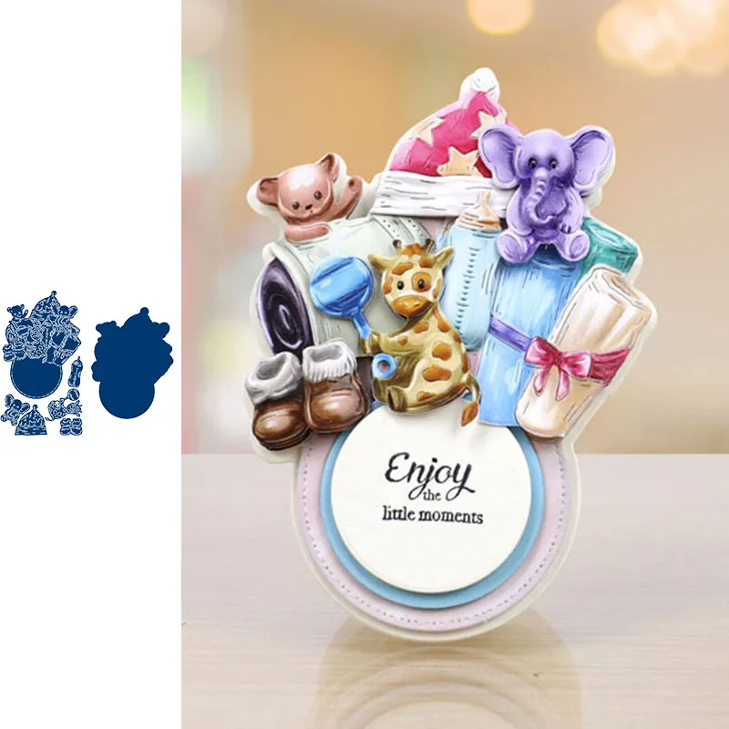 

Welcome to the World Baby toy Metal Cutting Dies for Scrapbooking and Card Making New 2019 die cuts