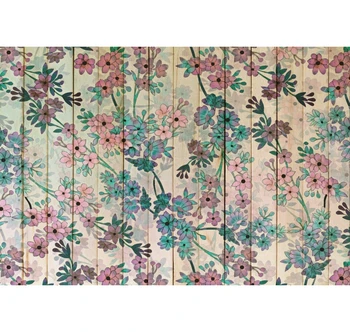 

Laeacco Printed Flower Wooden Board Photography Backgrounds Seamless Vinyl Photocall Photographic Backdrops For Photo Studio