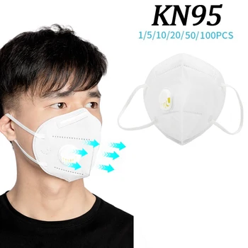 

10PCS KN95 Dust Mask Fine Air Filter Anti Odor Smog N95 Mask FFP3 Dust Mouth Face Mask Safety Protective PM2.5 Mask Wholesale