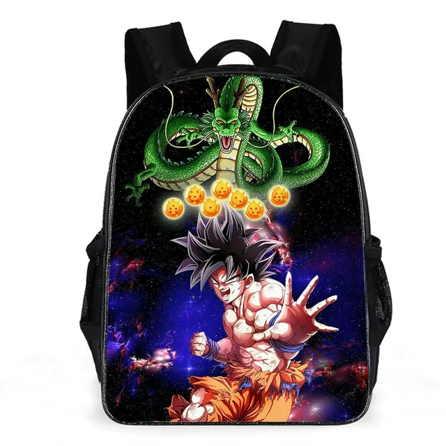 Dragon Ball Z School Backpack 16 Goku DBZ Vegeta Piccolo w/ Pencil Ca –  Open and Clothing