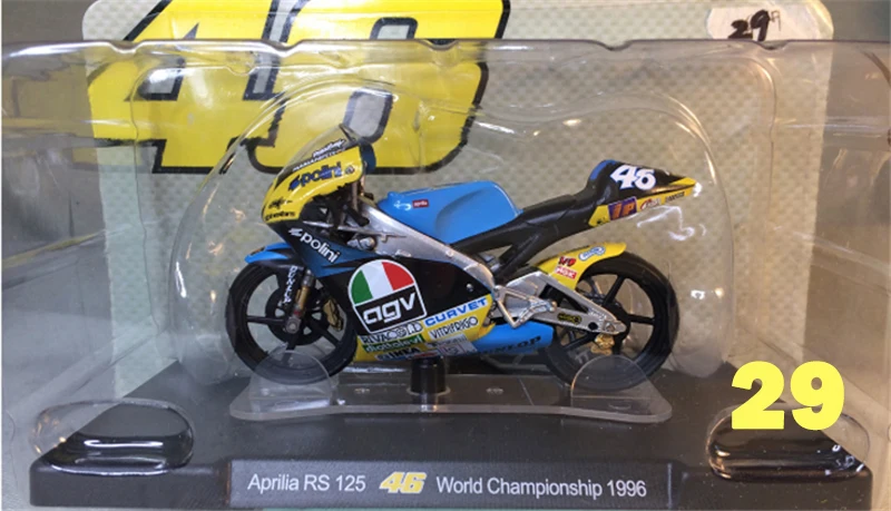 1:18 Apulia Yamaha Honda 11 см литье под давлением сплав мотоцикла статический дисплей модели автомобилей вентиляторы Favorit коллекция детей Рождественский подарок - Цвет: 29