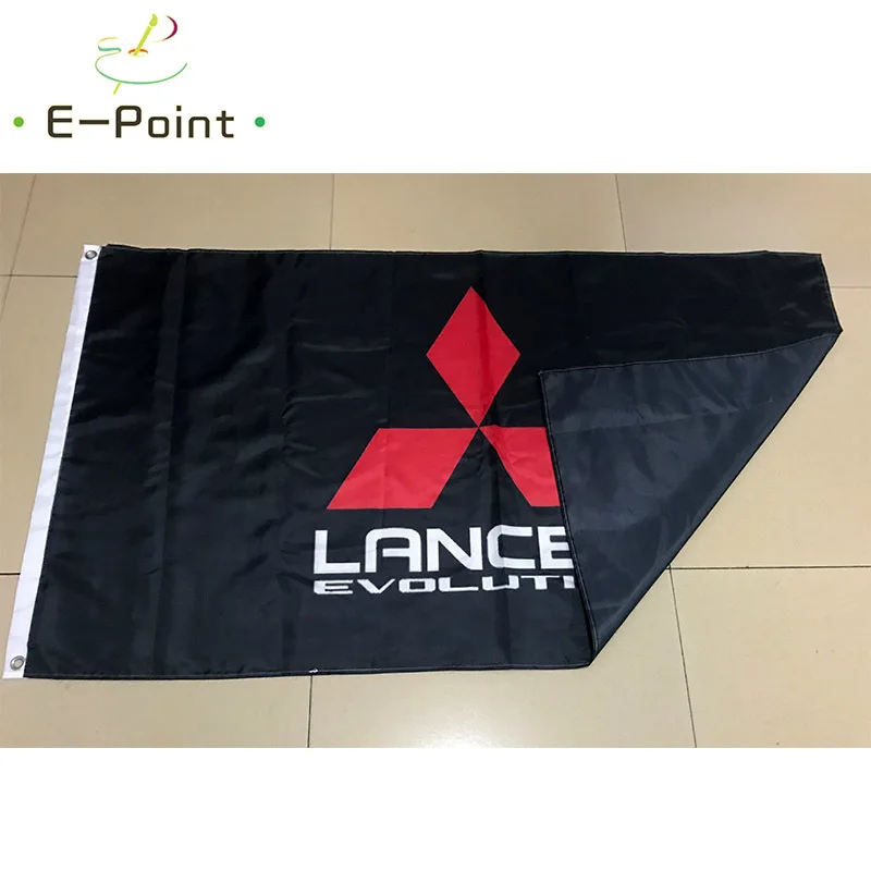 Автомобильный флажок из Mitsubishi Lancer Evolution 90*150 см Размеры рождественские украшения для дома и сада