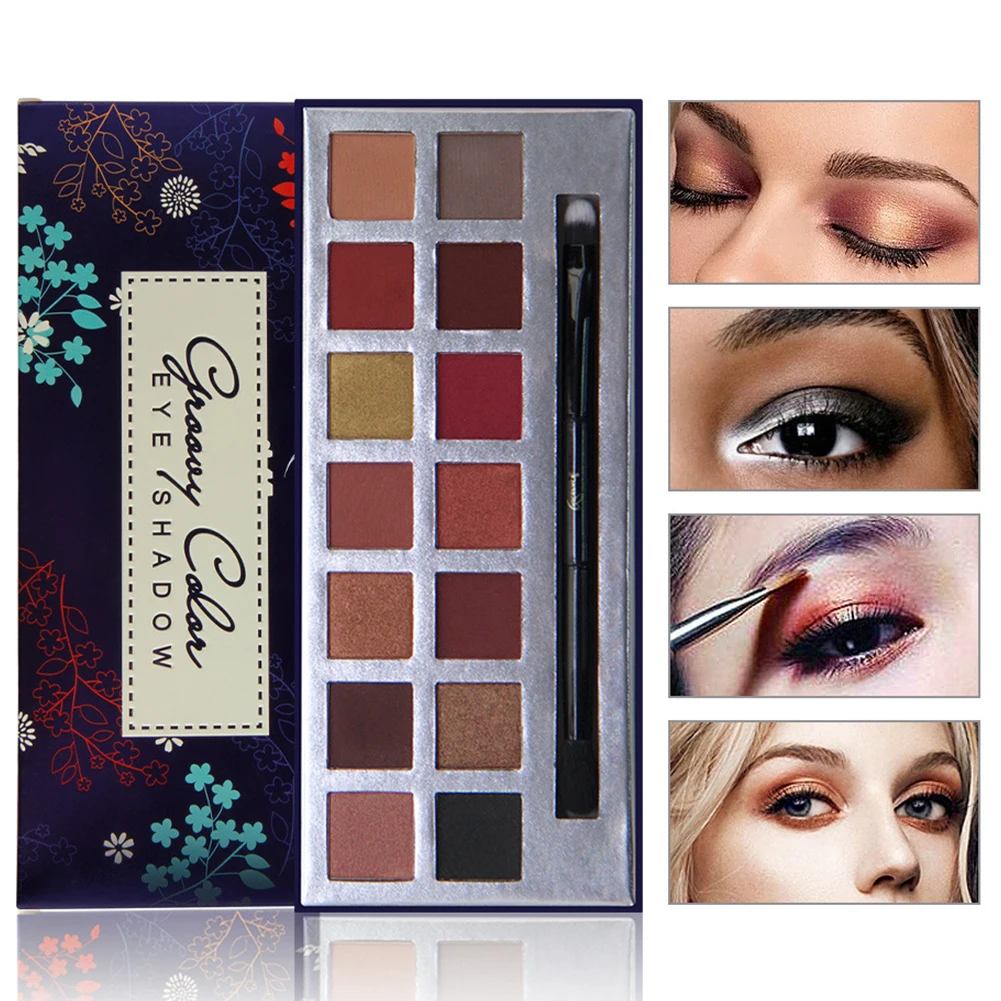 NICEFACE 1Eye Shadow косметическое матовое стекло с перламутровым эффектом водостойкие блестящие тени для век Палитра