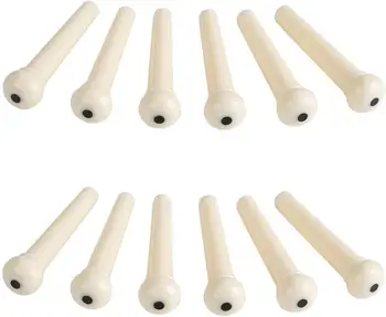 

2000pcs Two Thousand Guitar String Pegs Nails Bridge Pin Bridge Din Solid String Cones Guitar Parts White