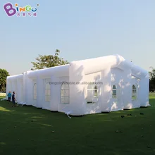 Бинго®10*10 м надувной Свадебный белый тент с воздушным выдувом, праздничный тент, домик для банкета на открытом воздухе/газон, вечерние/деловые мероприятия