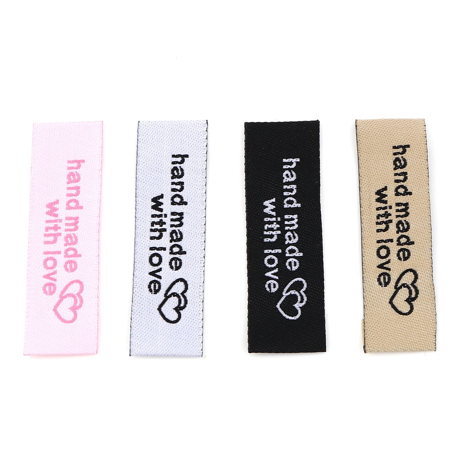 Clothing Labels Garment Labels Sewing Labels 50PCs Handmade Embroidered Labels For DIY Hat Bags Scarf Garment
