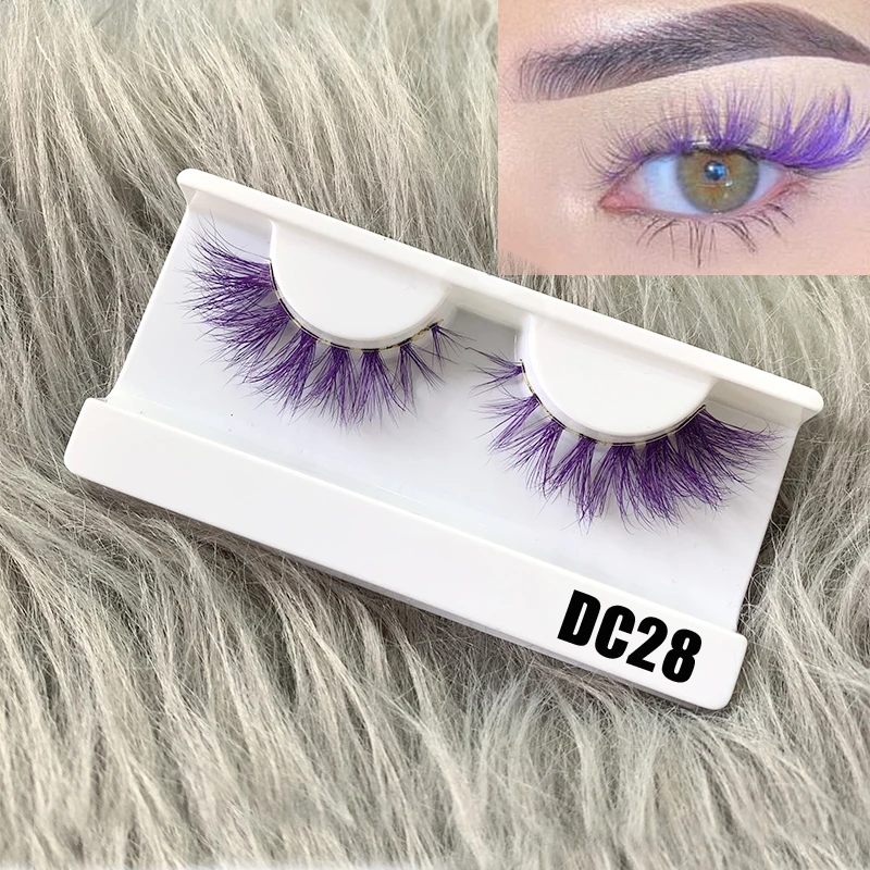 Mikiwi 3d Fluffy Colored Eye Lashes Natural Dramtic Red Yellow Purple White Cosplay Makeup Lash Reusable Eyelashes -Outlet Maid Outfit Store H111b0c850eb44c78a448193429b5e7f71.jpg