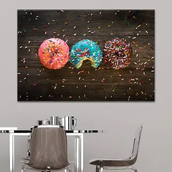 

Home Decorative Prints Painting 1 Panel Snack Pictures Wall Art Donuts Modular Creative Canvas Poster Modern Bedside Background